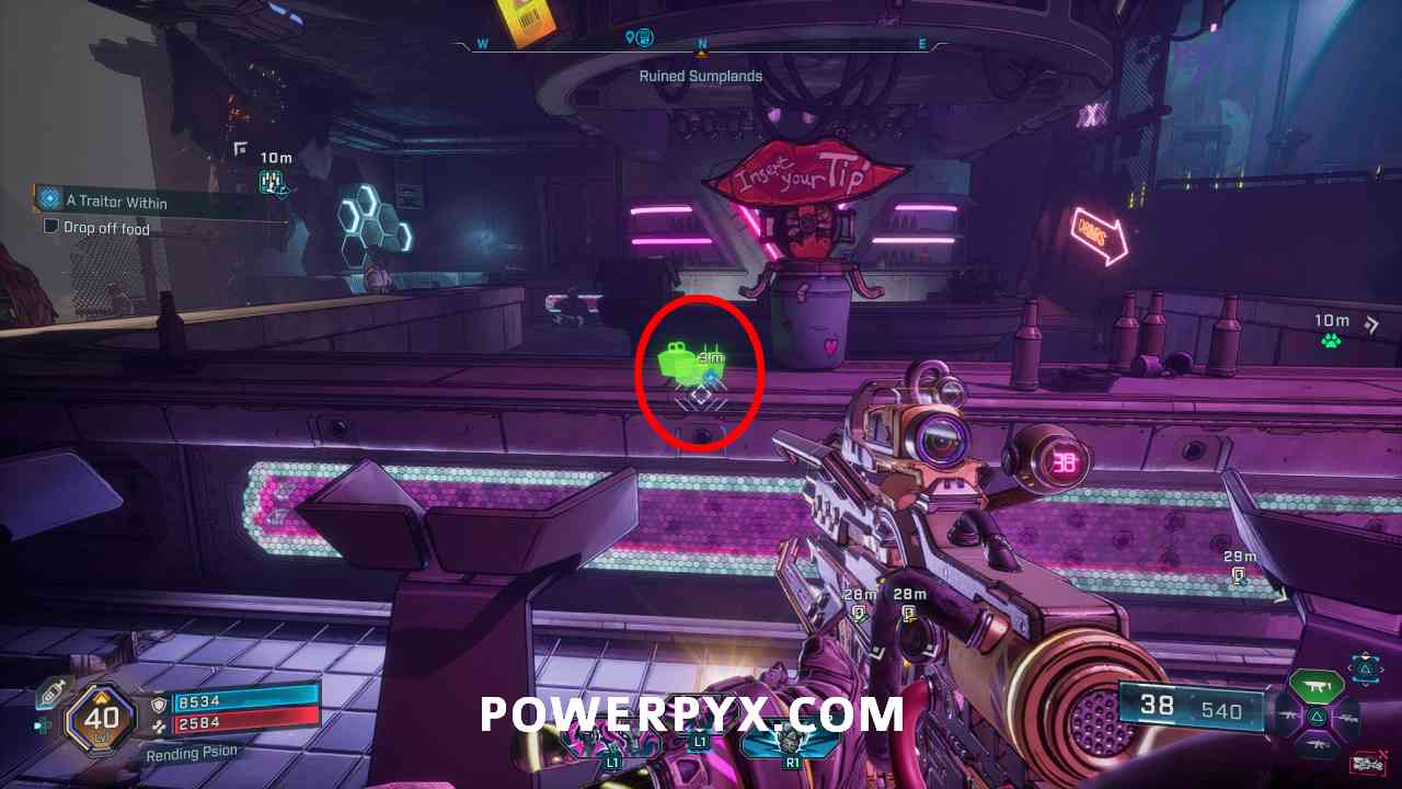 Borderlands 4 Deliver Food to Moxxi's Bar