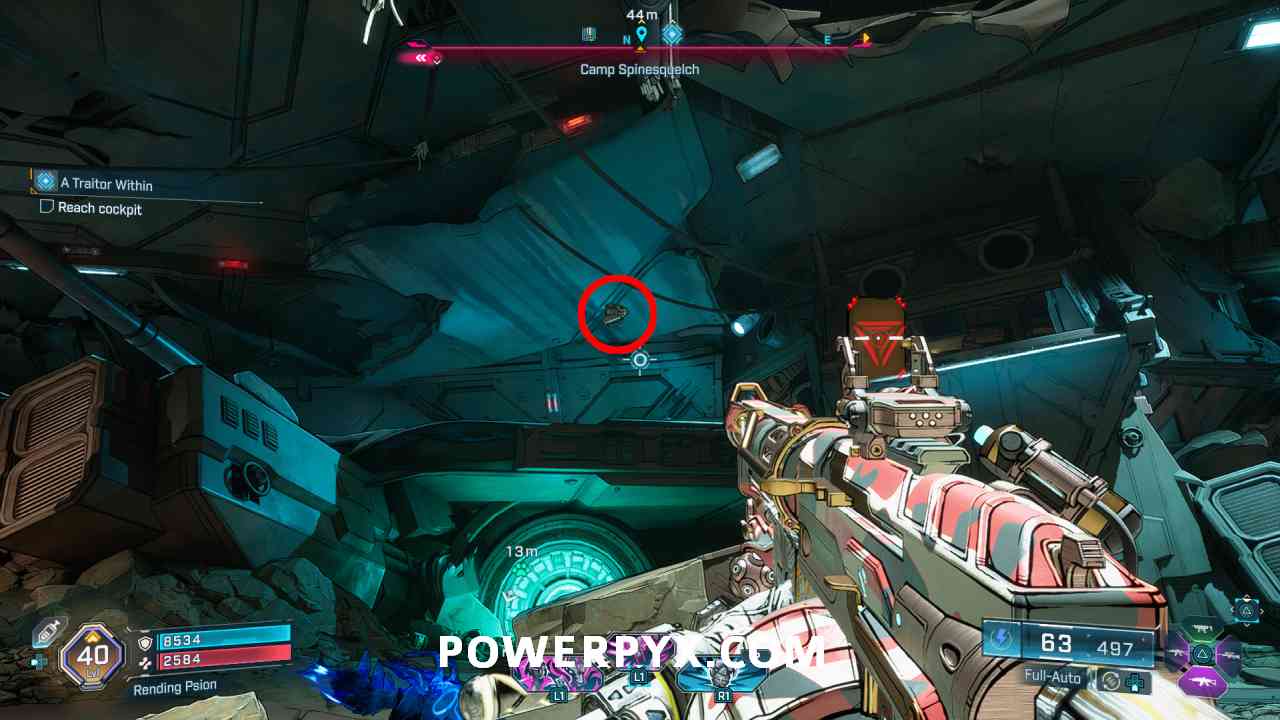 Borderlands 4 Reach Cockpit Using Grapple Drone