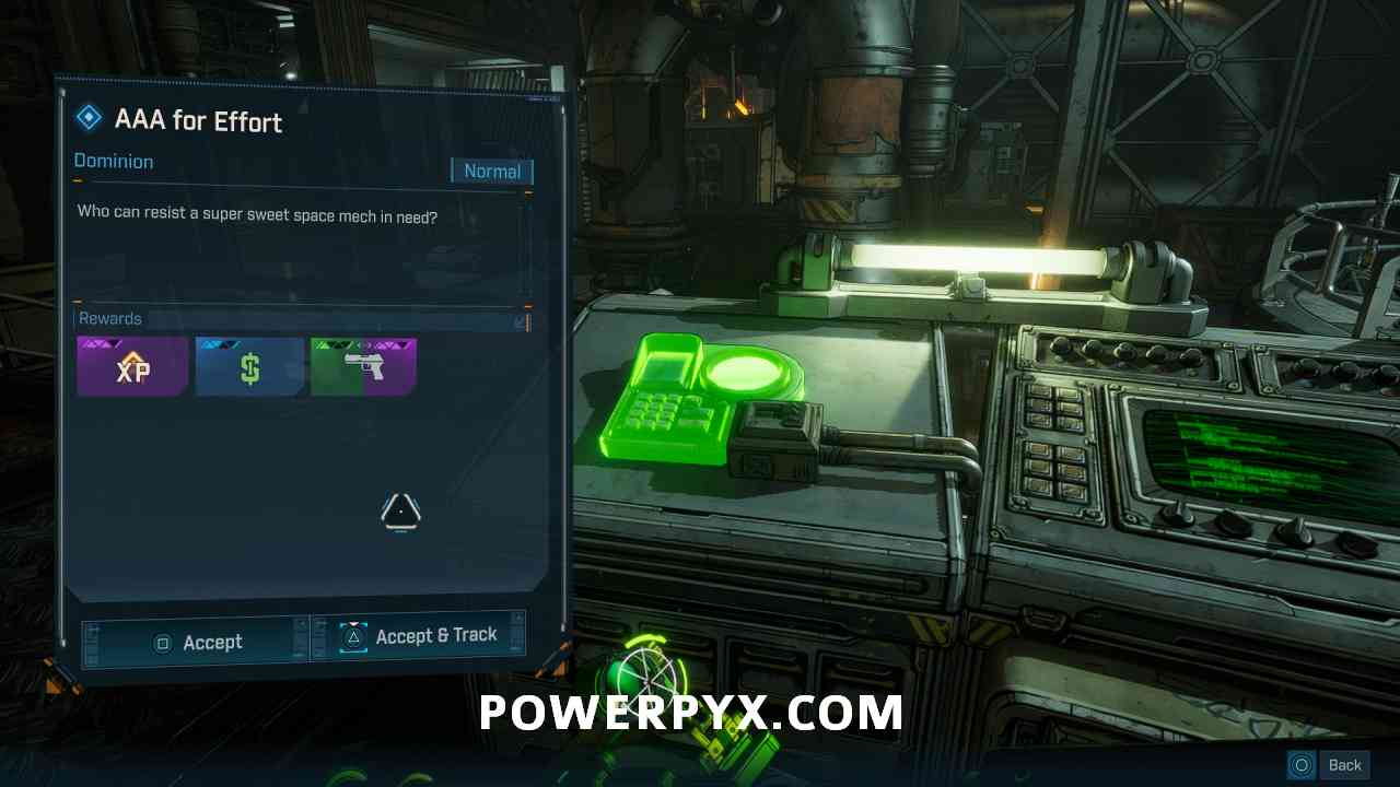 Console interaction to start AAA for Effort mission