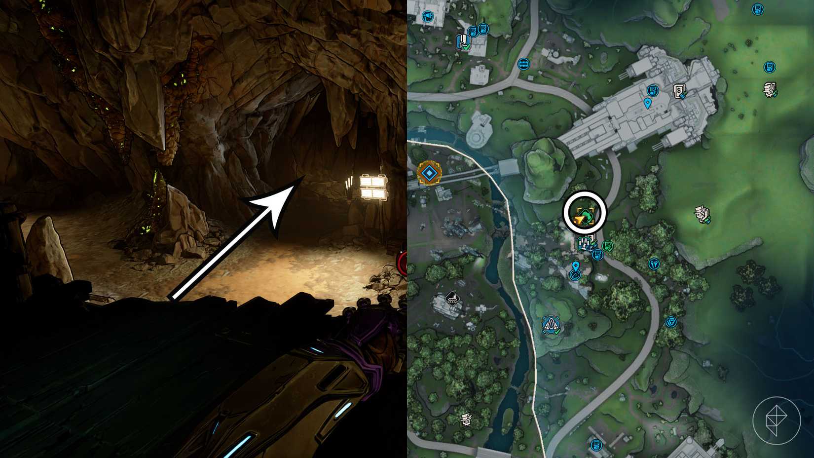 The Claim mine entrance