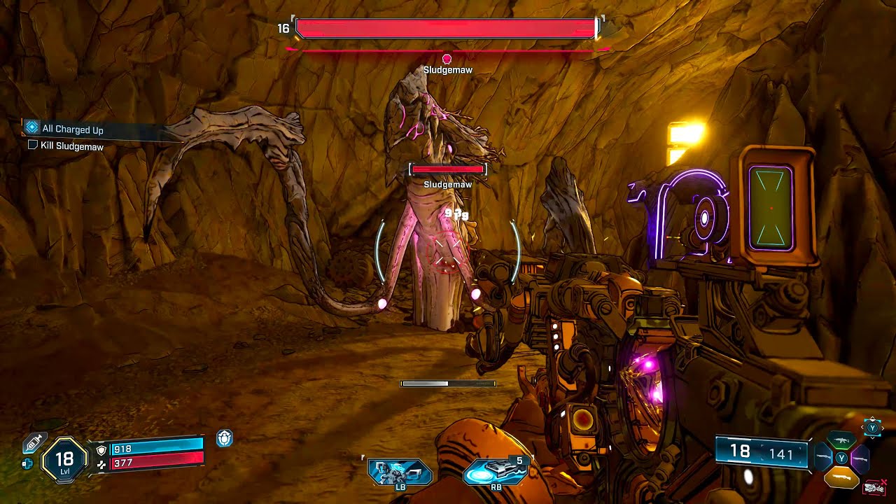 Borderlands 4 Sludgemaw Boss Fight gameplay