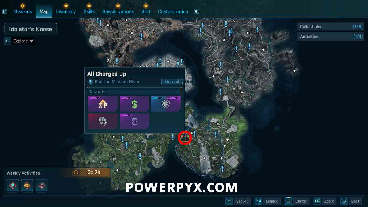 Borderlands 4 Shield reward from All Charged Up mission