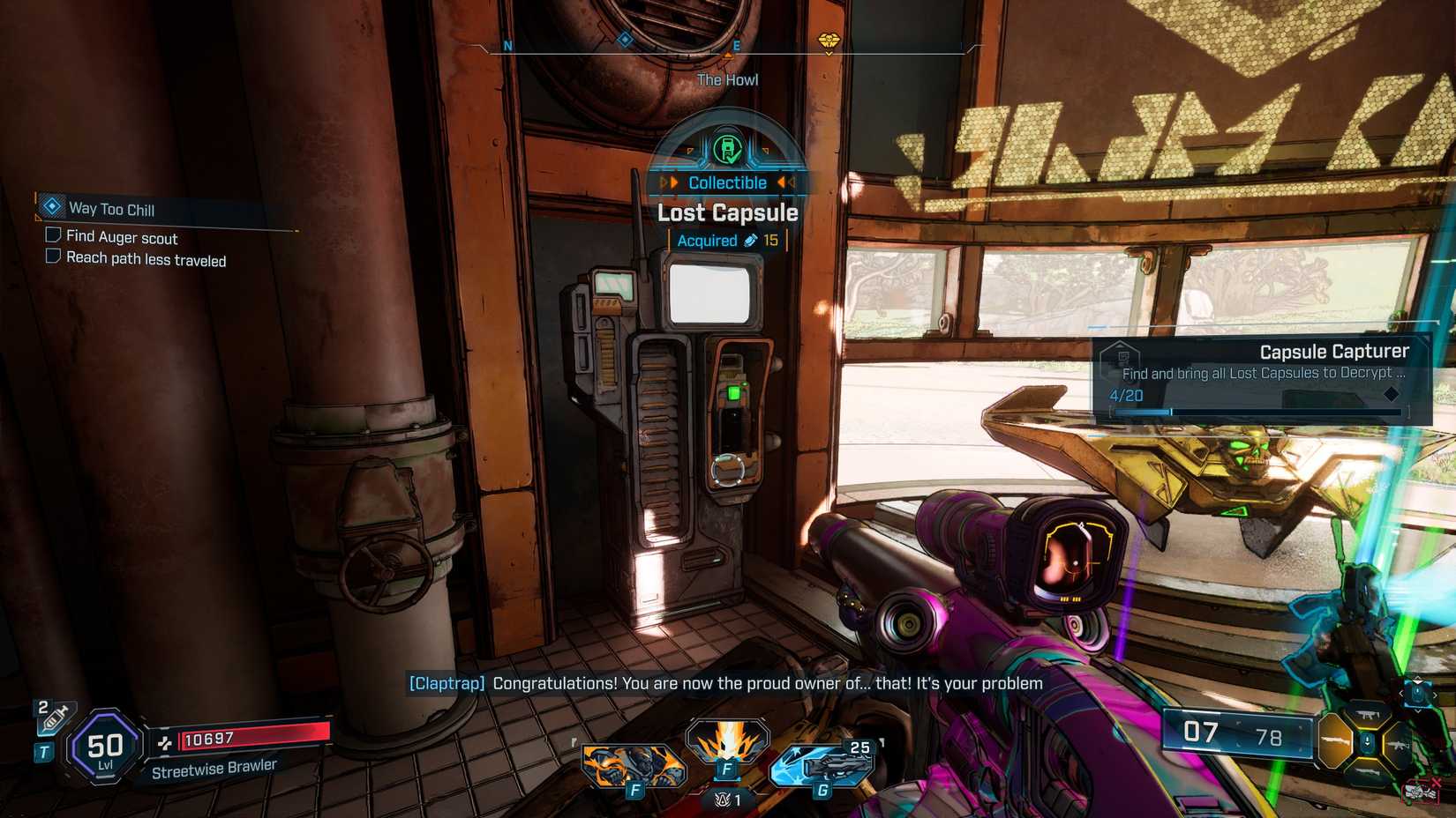 Lost Capsule SDU Reward in Borderlands 4