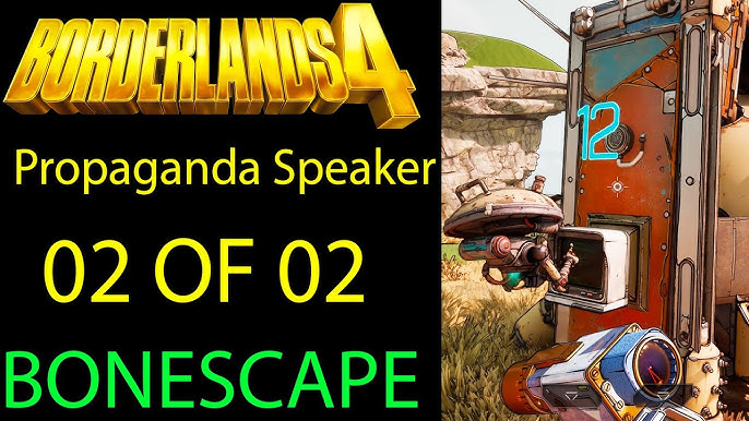 Borderlands 4 Propaganda Speaker example showing hacking interface