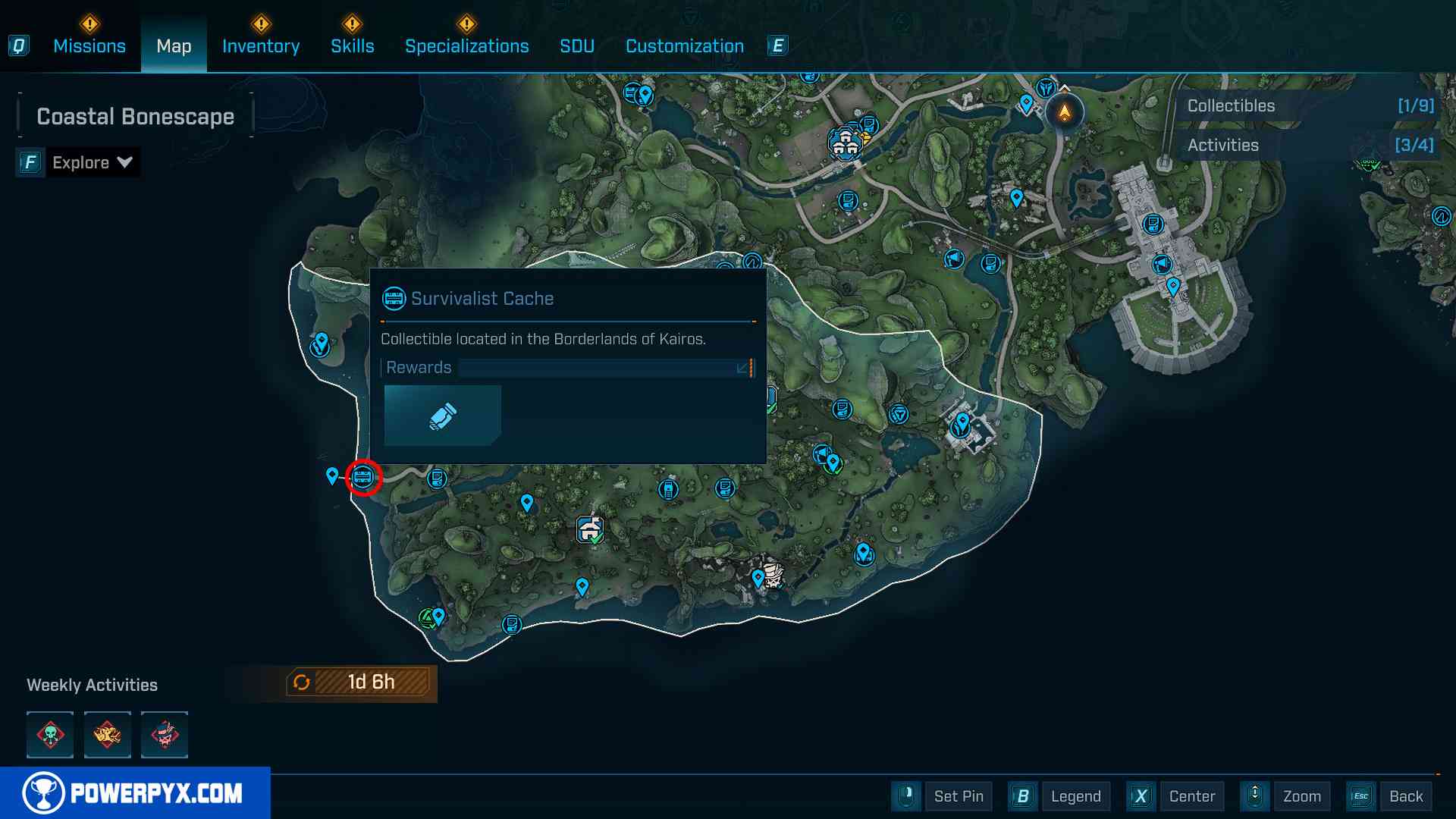 Borderlands 4 Survivalist Cache location at Abandoned Outpost