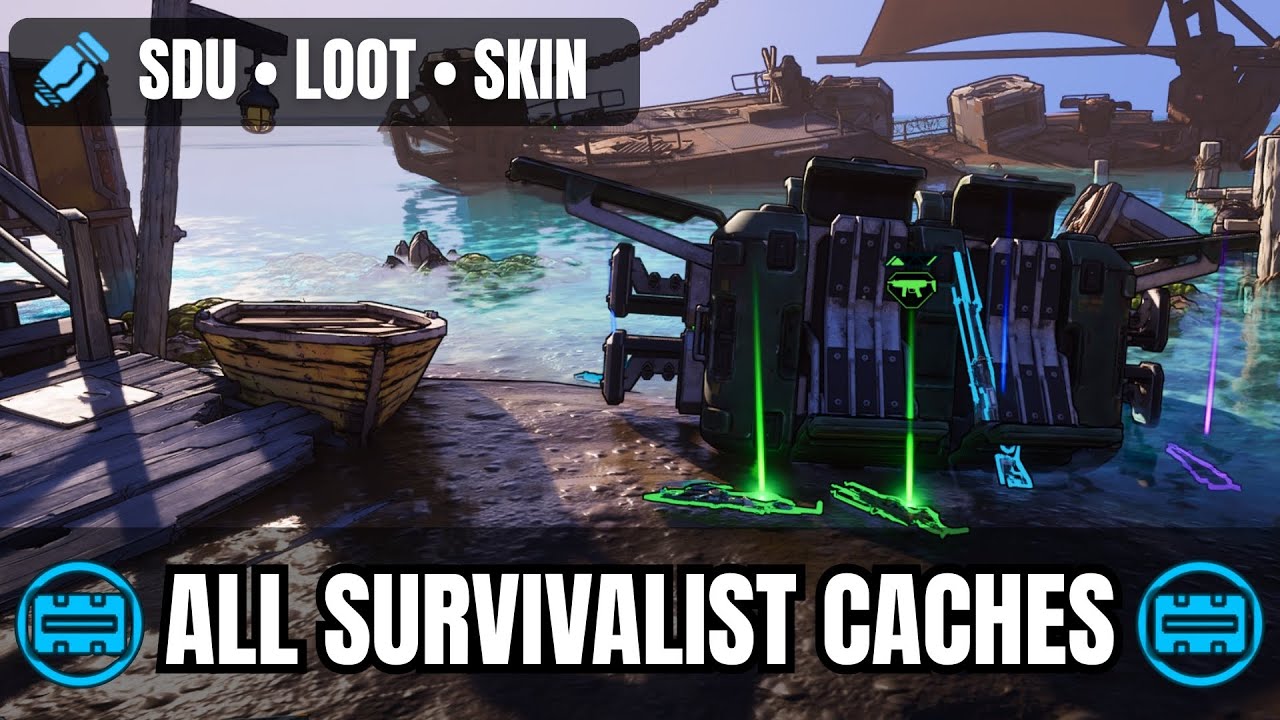 Borderlands 4 Survivalist Cache location at Rust Canyon