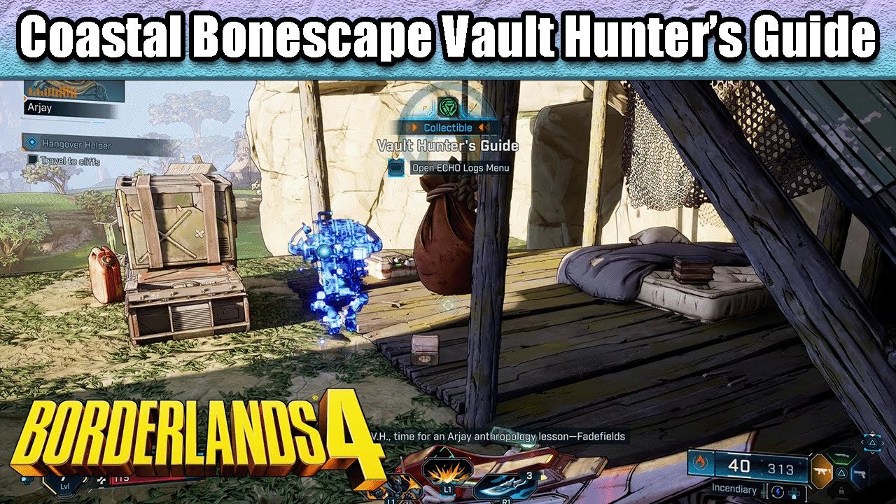 Vault Hunter's Guide location in Ancient Crawler Nest