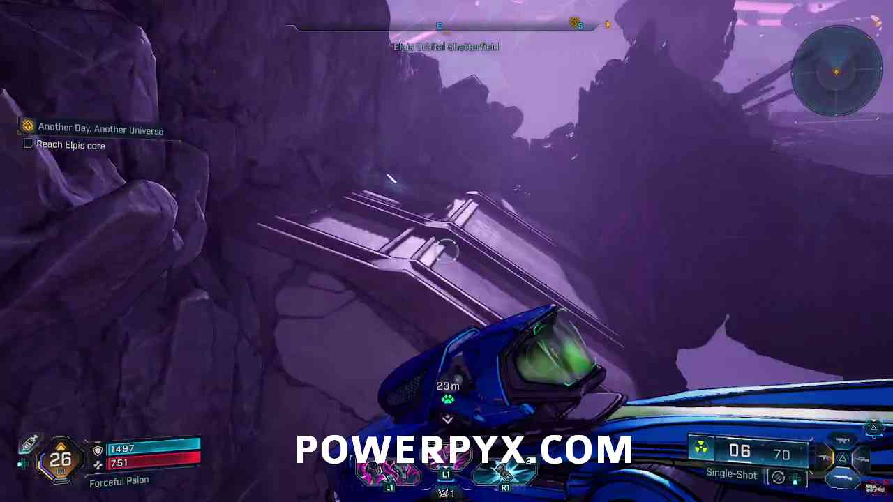 Platforming section in Borderlands 4 Elpis Core