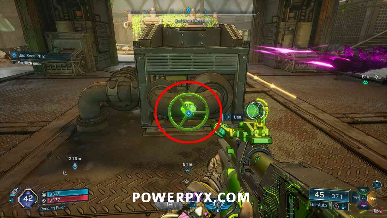 Pipe locations in fertilizer room