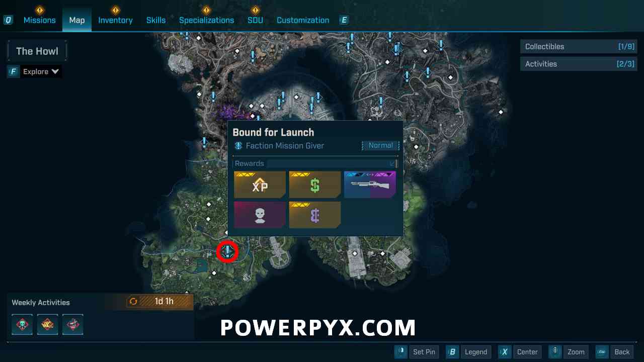 Borderlands 4 Bound for Launch mission starting point