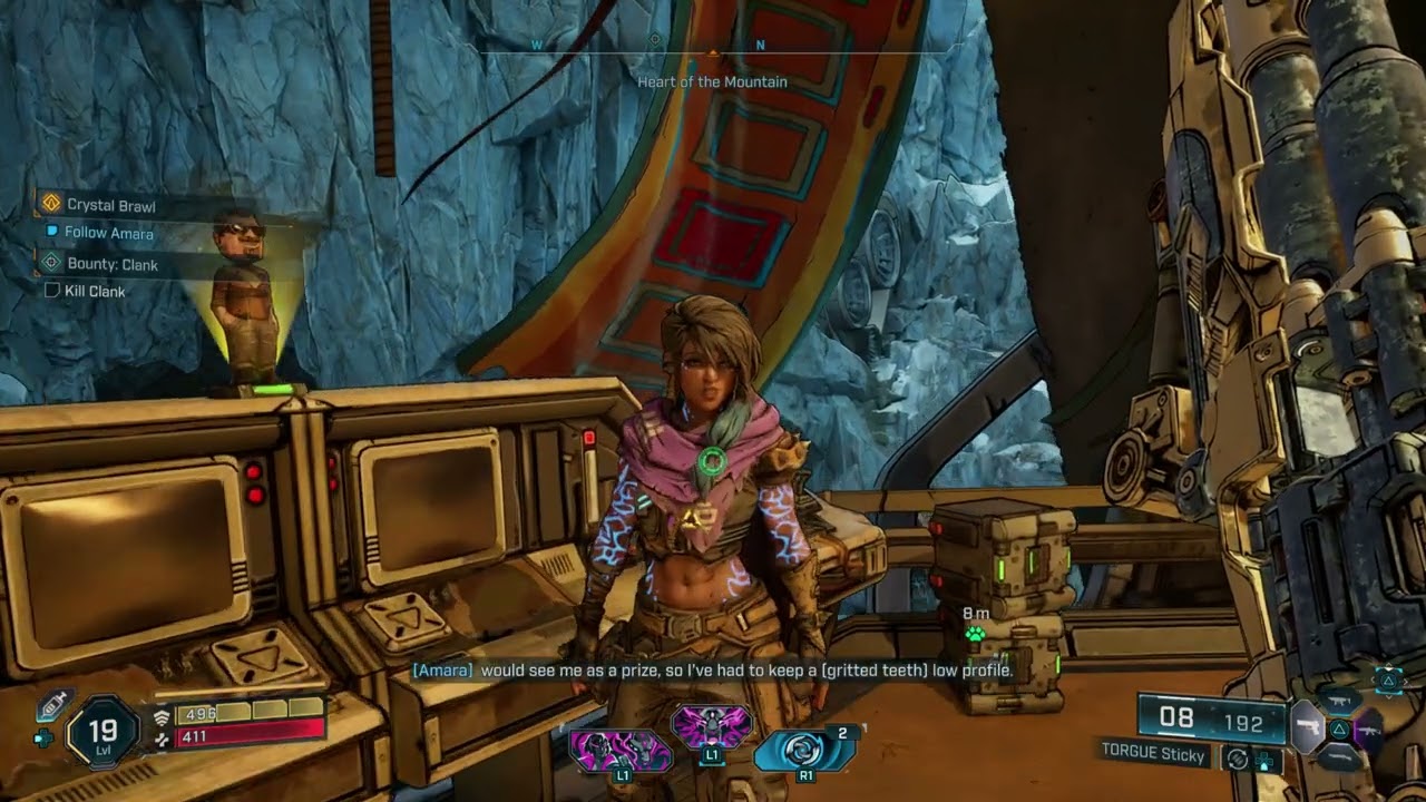 Following Amara in Borderlands 4 Crystal Brawl