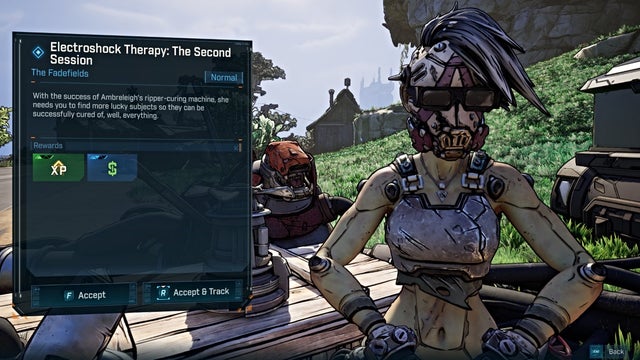 Rewards from Electroshock Therapy mission in Borderlands 4