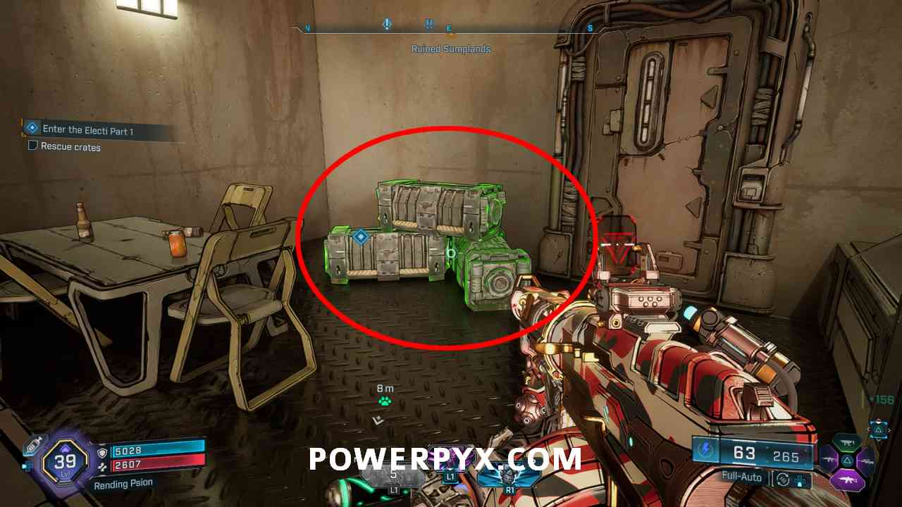 Rescuing crates at the cantina in Borderlands 4