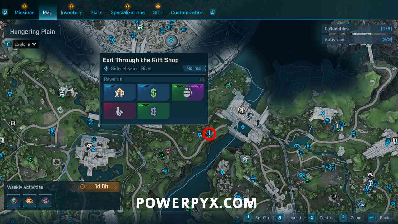 Borderlands 4 Waterstop Location Map