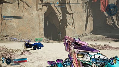 Cave door with creeps in Borderlands 4