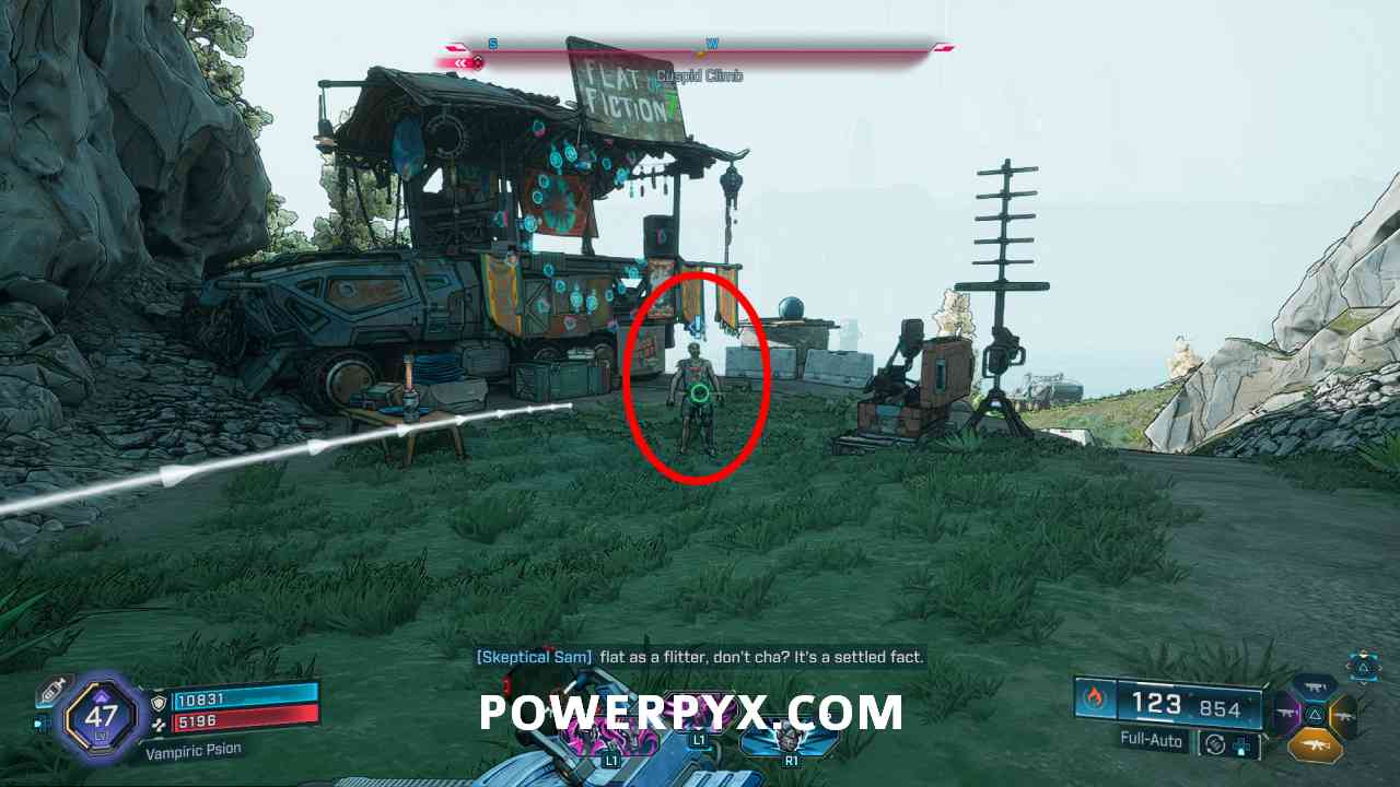 First surveying equipment location in Borderlands 4
