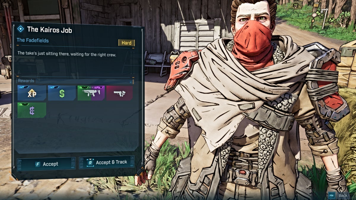 The Kairos Job mission location in Borderlands 4