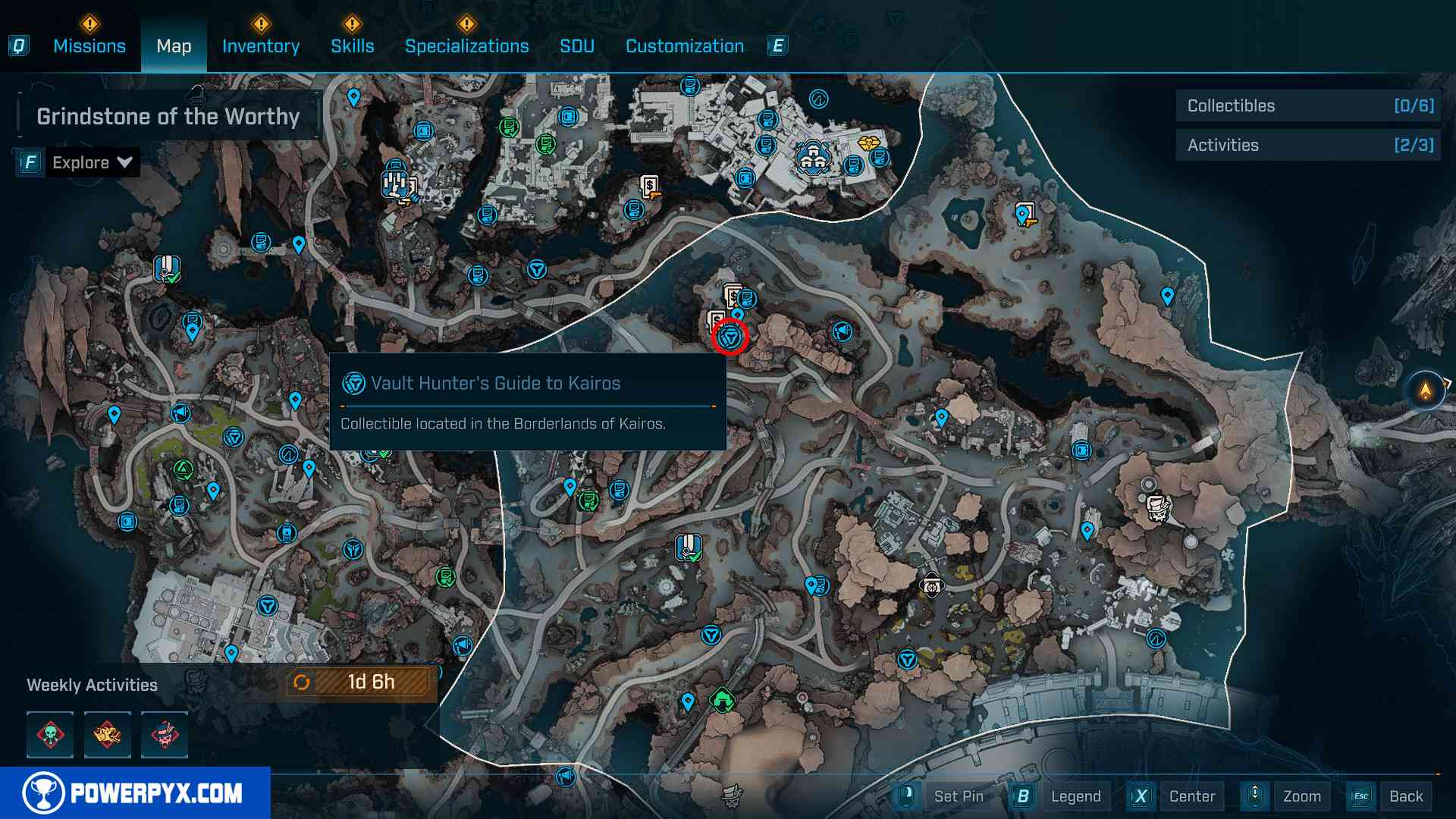 Vault Symbol location in Grindstone of the Worthy