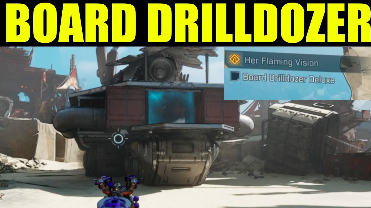 Boarding Drilldozer in Borderlands 4