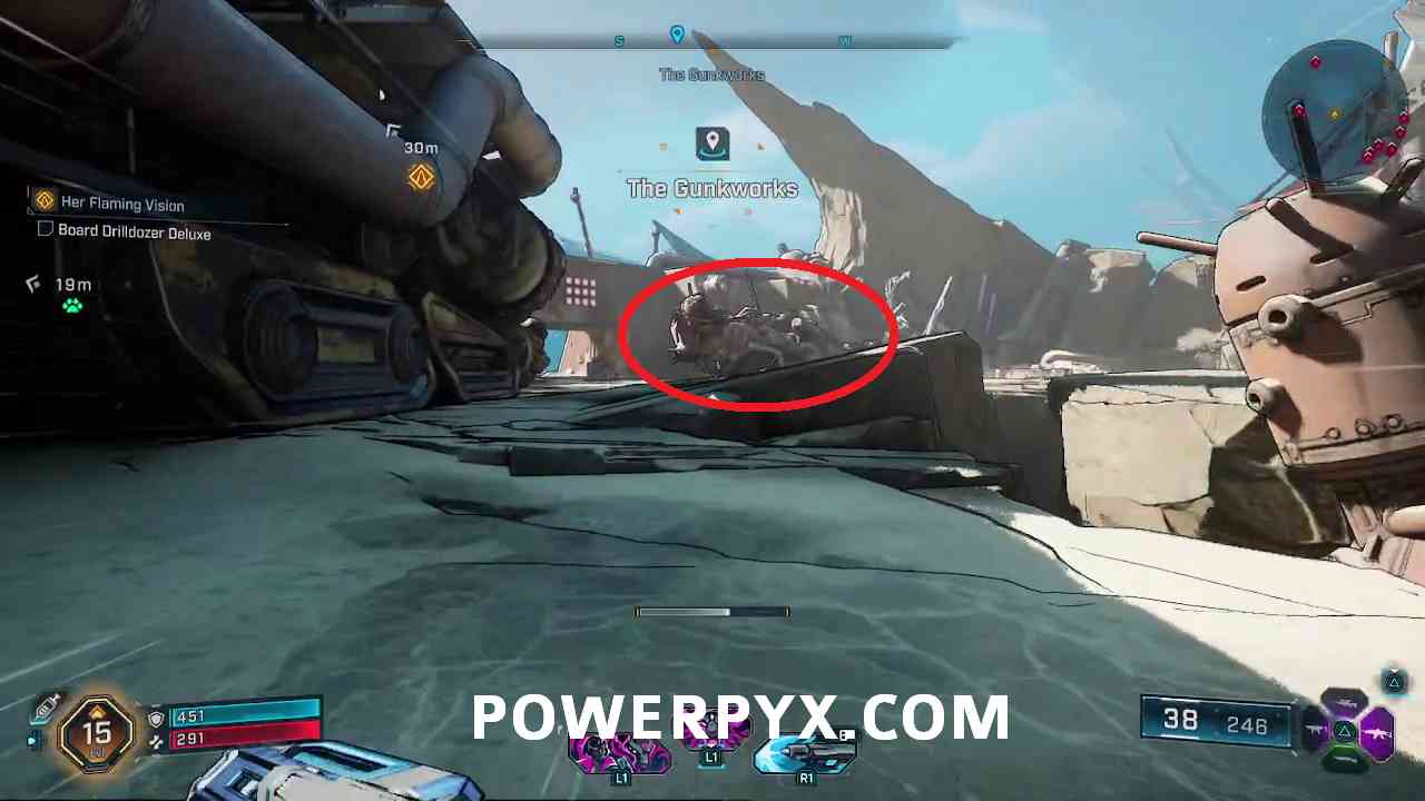 Engine room in Borderlands 4 Drilldozer