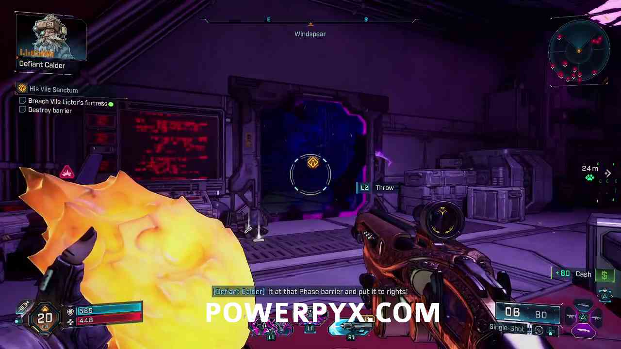 Destroying barriers with Bruce Bombs