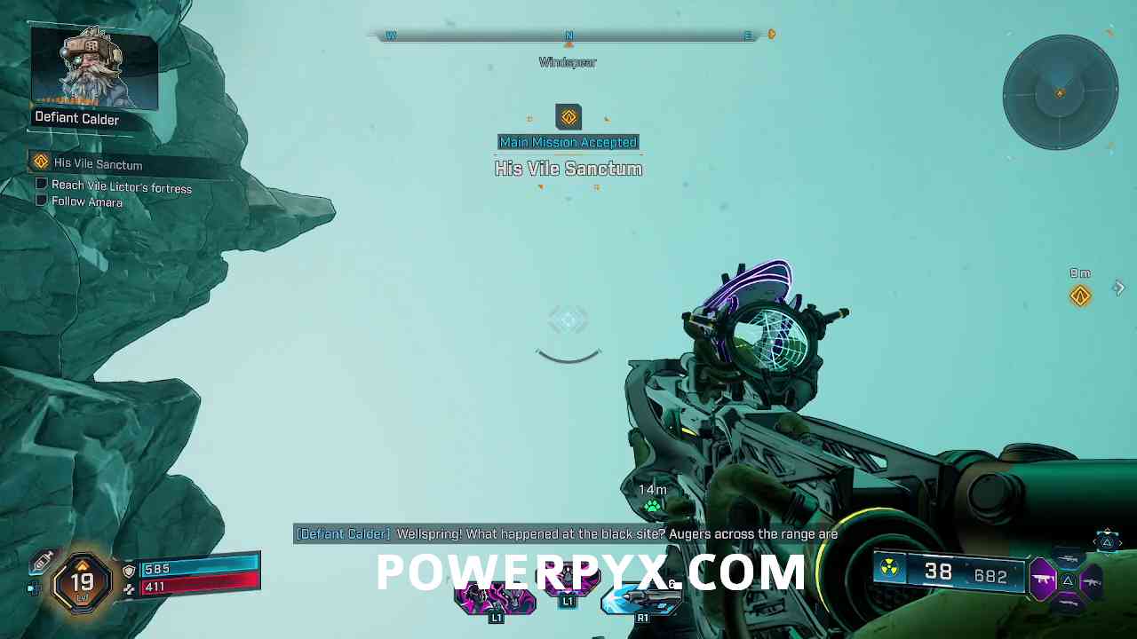 Following Amara in Borderlands 4