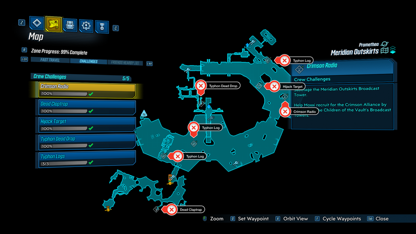 Meridian Outskirts challenges guide