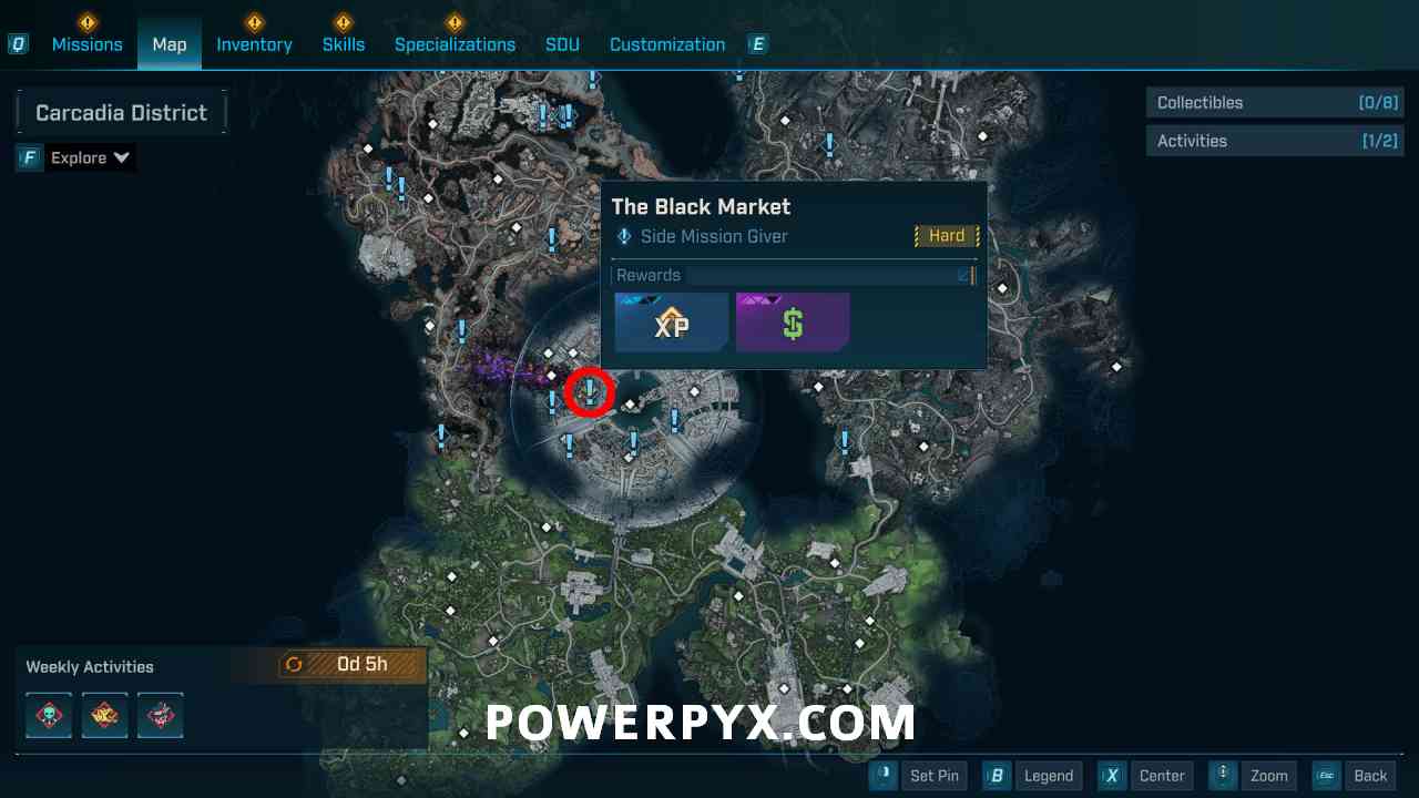 The Black Market mission location in Borderlands 4