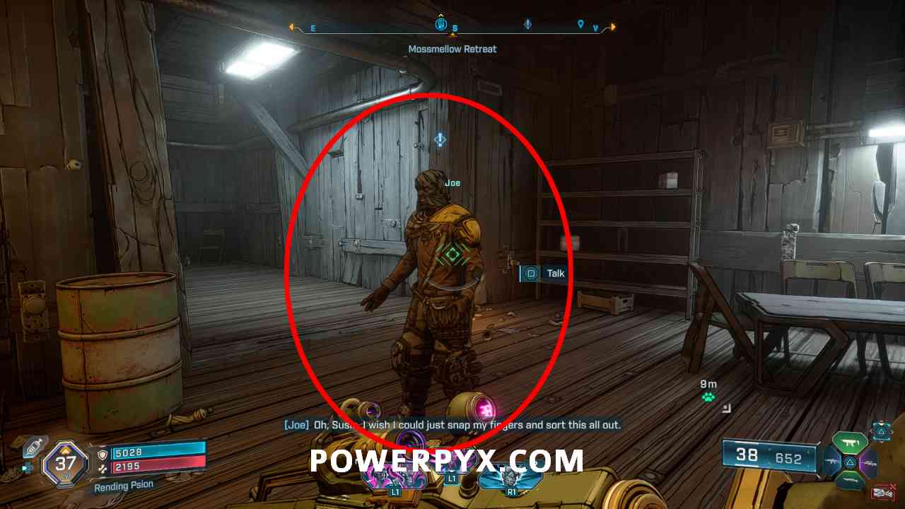 Borderlands 4 restaurant location for Sue search