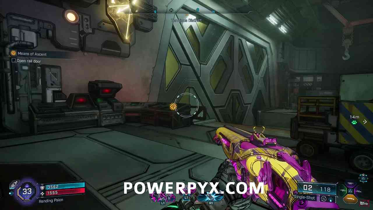 Opening rail door in Borderlands 4