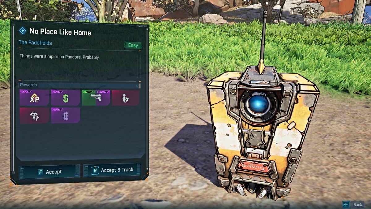 Borderlands 4 Pistol Reward Examples