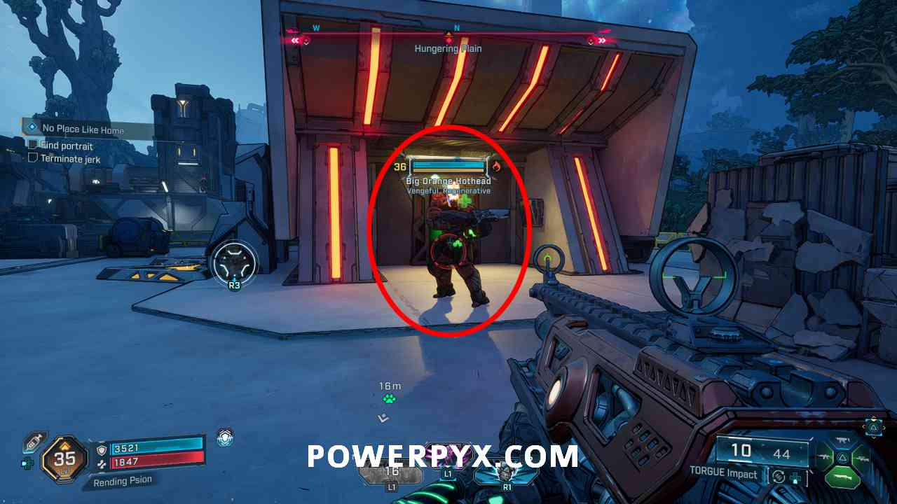 Borderlands 4 Big Orange Hothead Jerk Enemy
