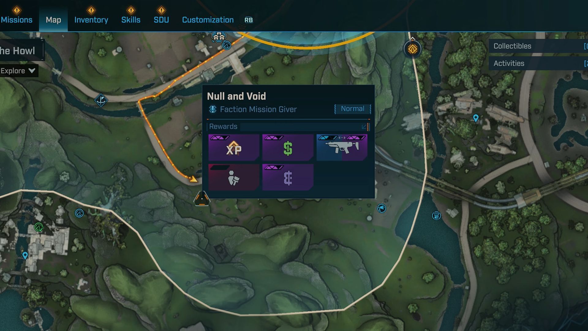 Rush location at The Howl in Borderlands 4