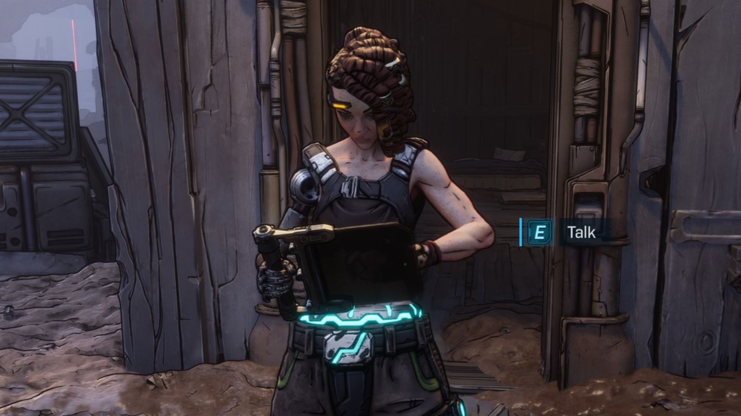 Go back to armored door