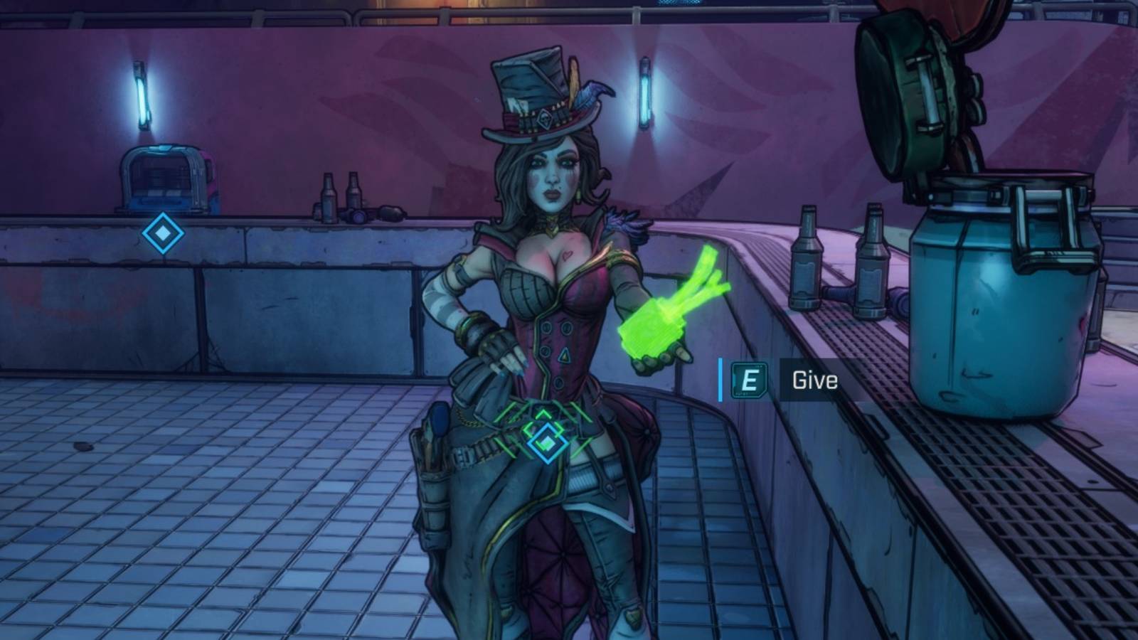 Borderlands 4 GenIVIV choice with Moxxi at the bar