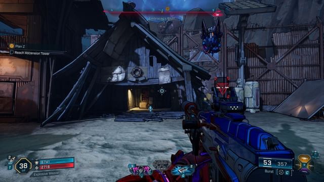 Boss fight against GenIVIV in Borderlands 4