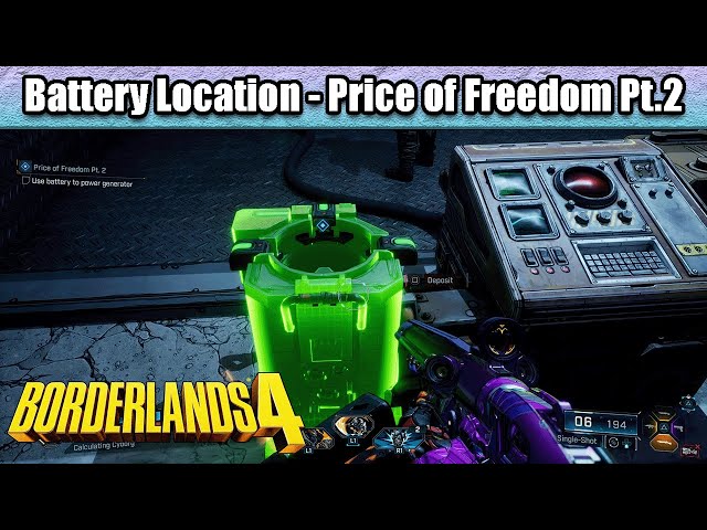 Battery location in Borderlands 4