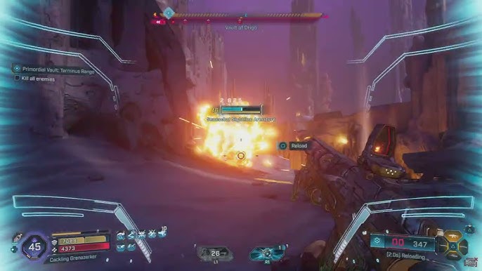Primordial Vault arena combat scene