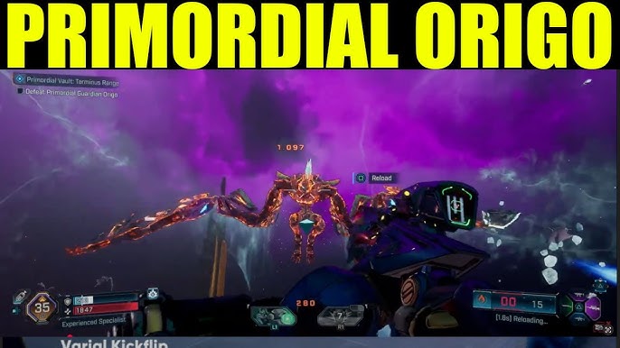 Primordial Guardian Origo boss fight