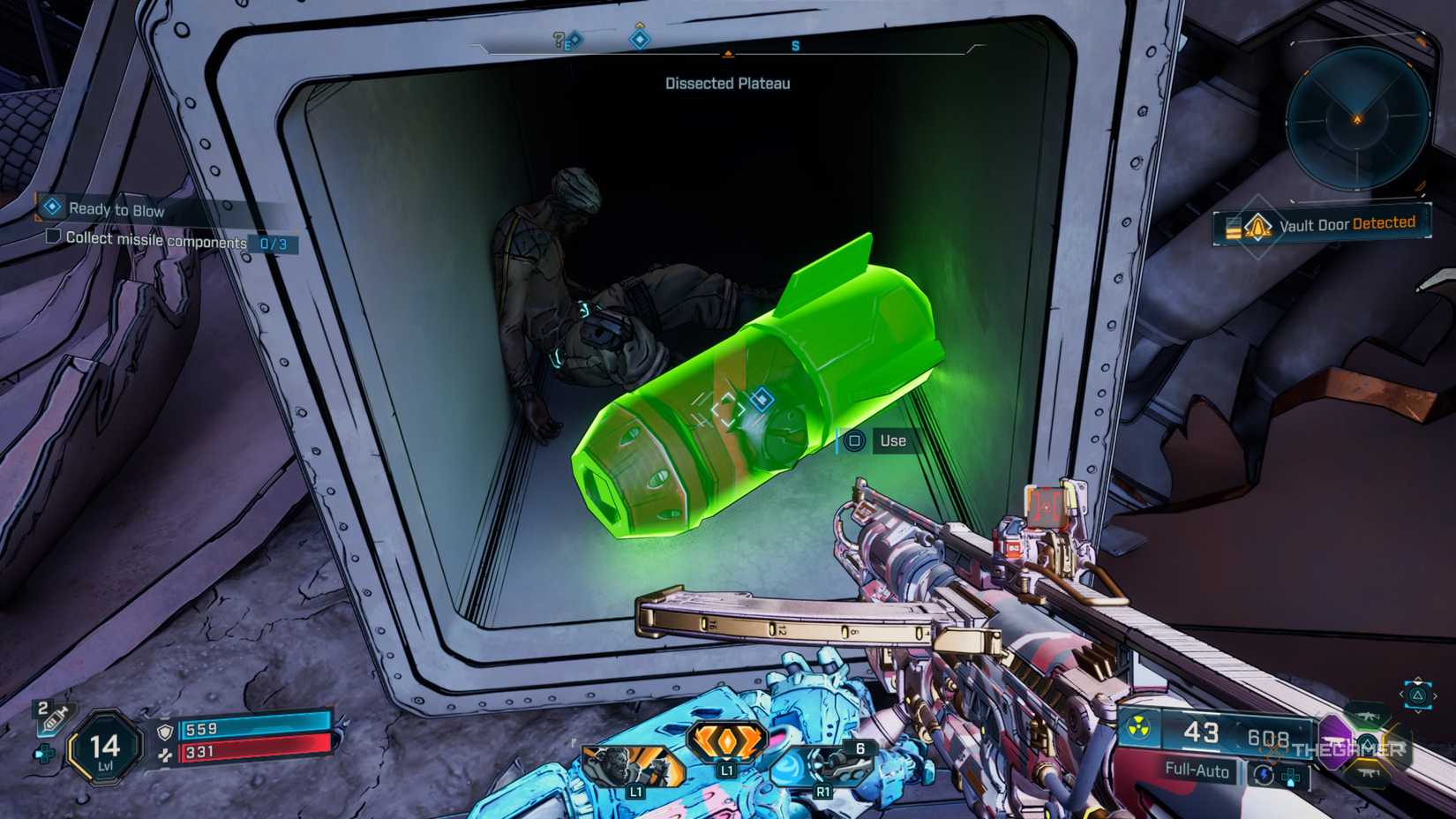 Borderlands 4 first missile component location in vent