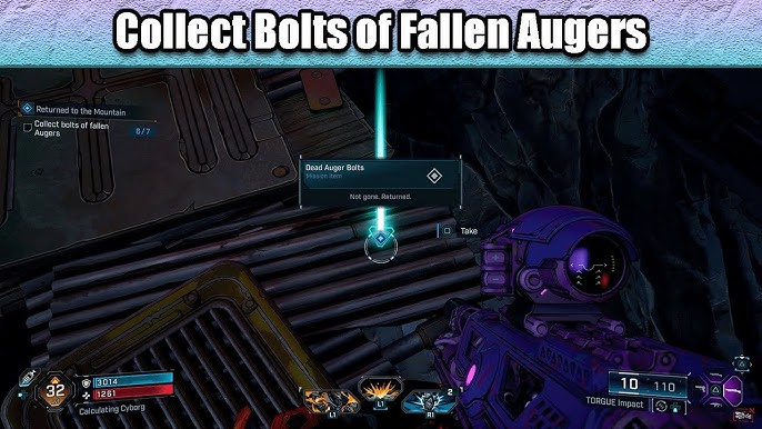 First bolt location after defeating initial enemies