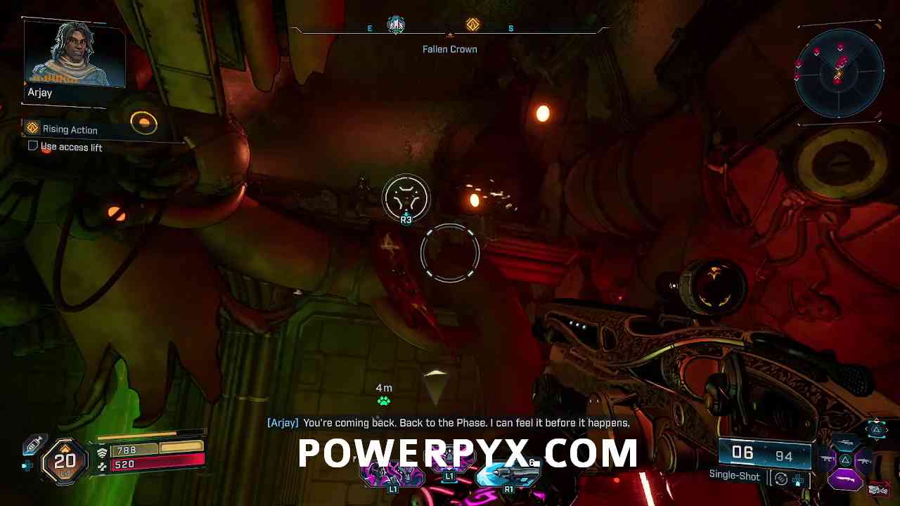 Dialogue scene with Zadra in Borderlands 4