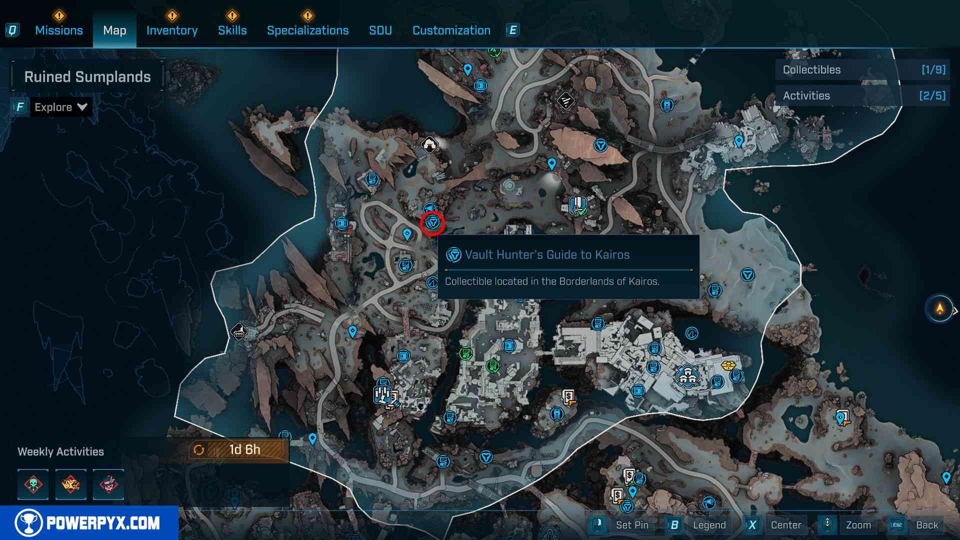 Vault Hunter's Guide to Kairos location