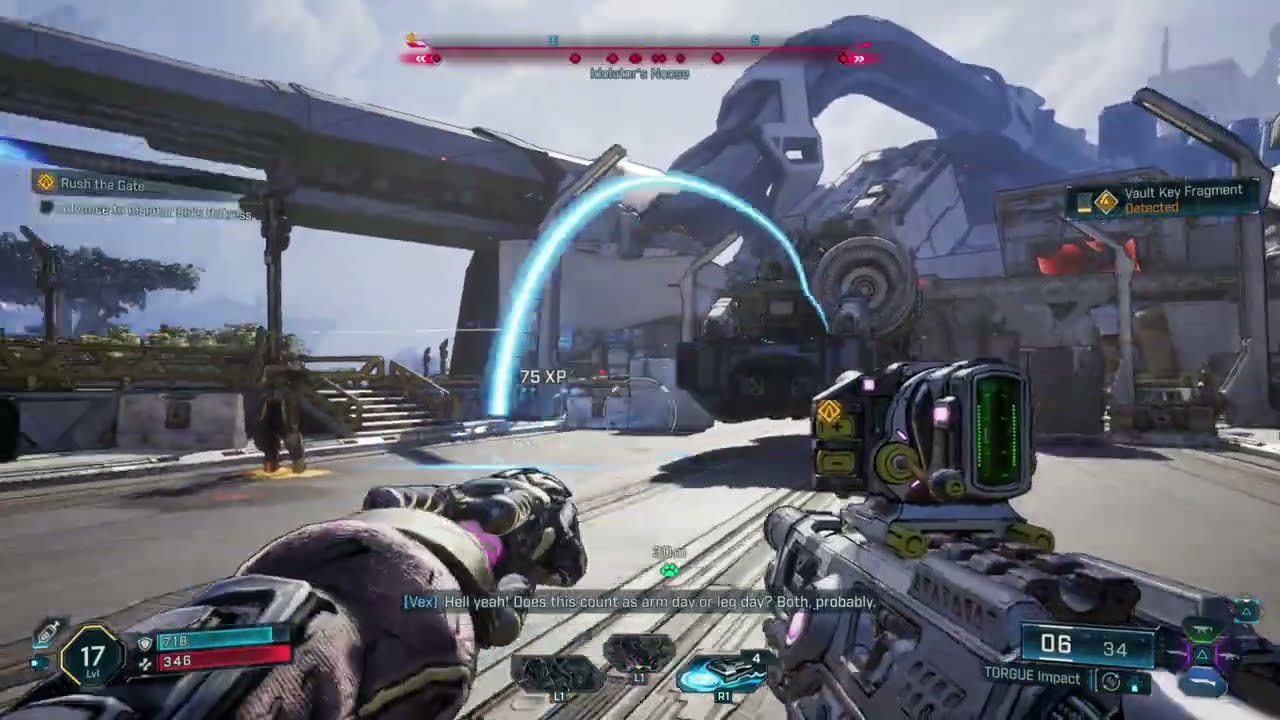 Borderlands 4 Rush the Gate - Rendezvous with Outbounders waypoint
