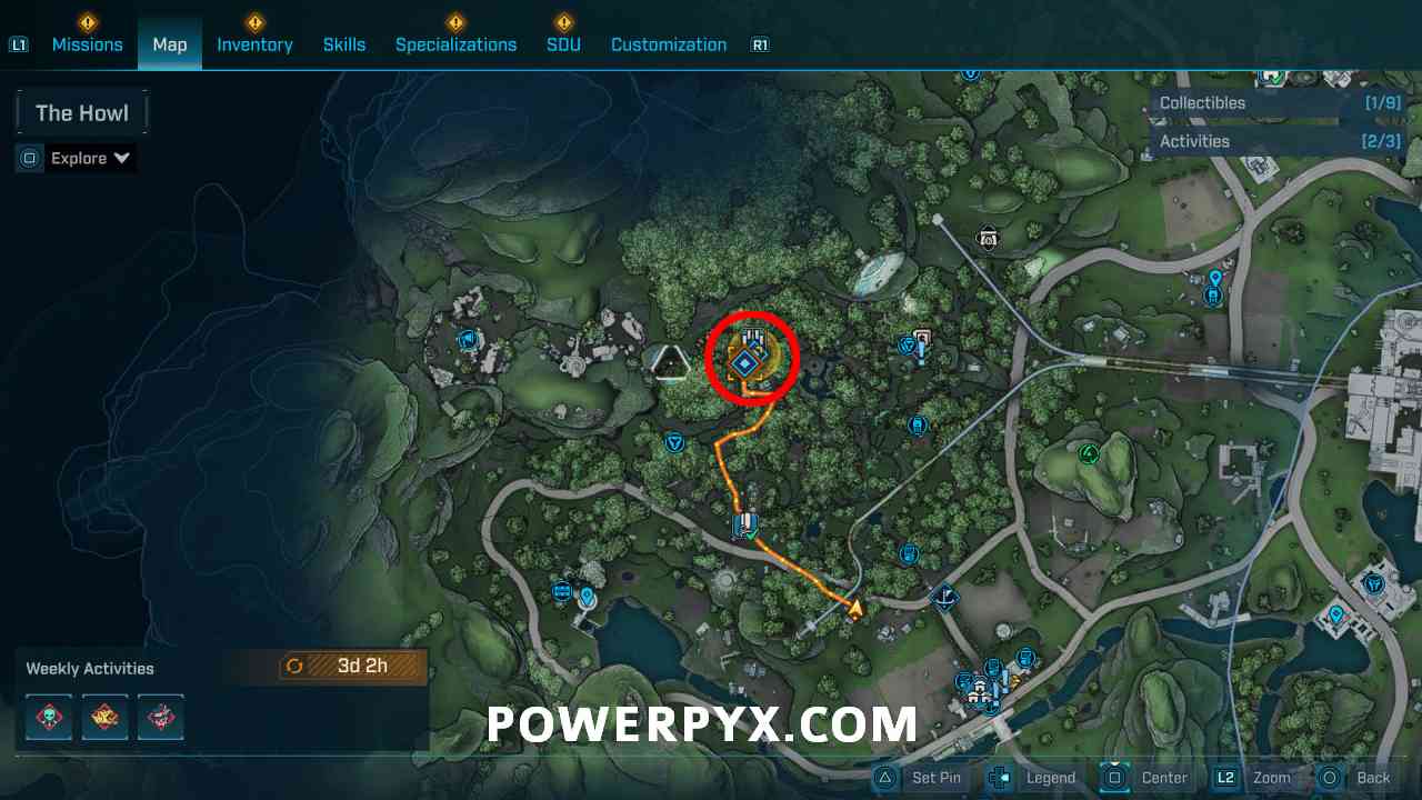 Glitch location at Rootdown Estates in Borderlands 4