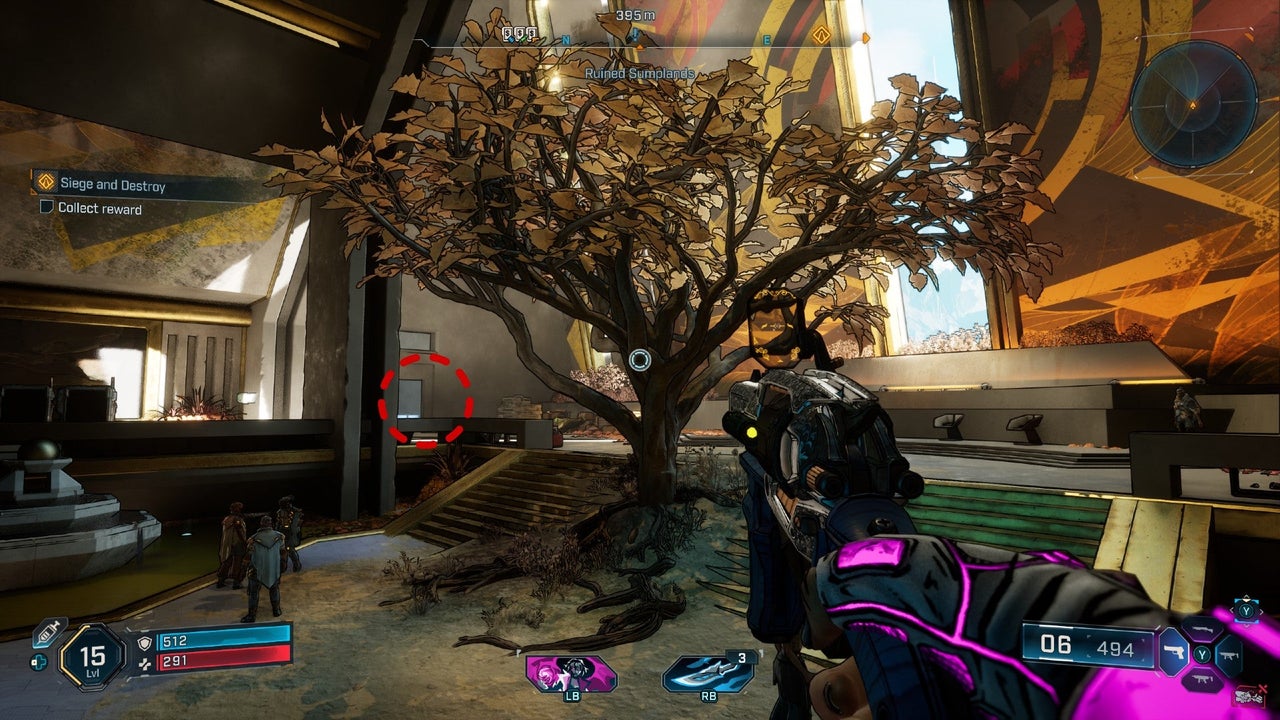 Mission reward chest location
