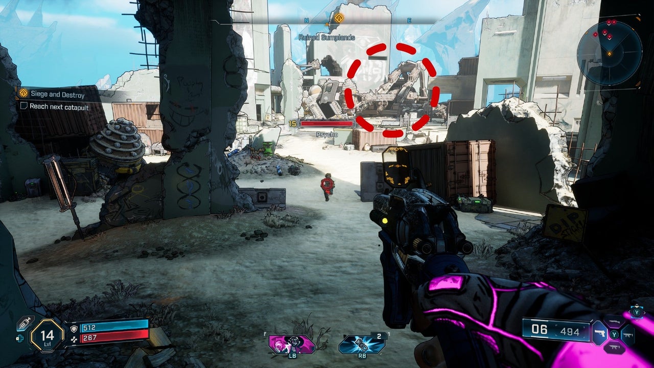 Second part of path to catapult in Borderlands 4