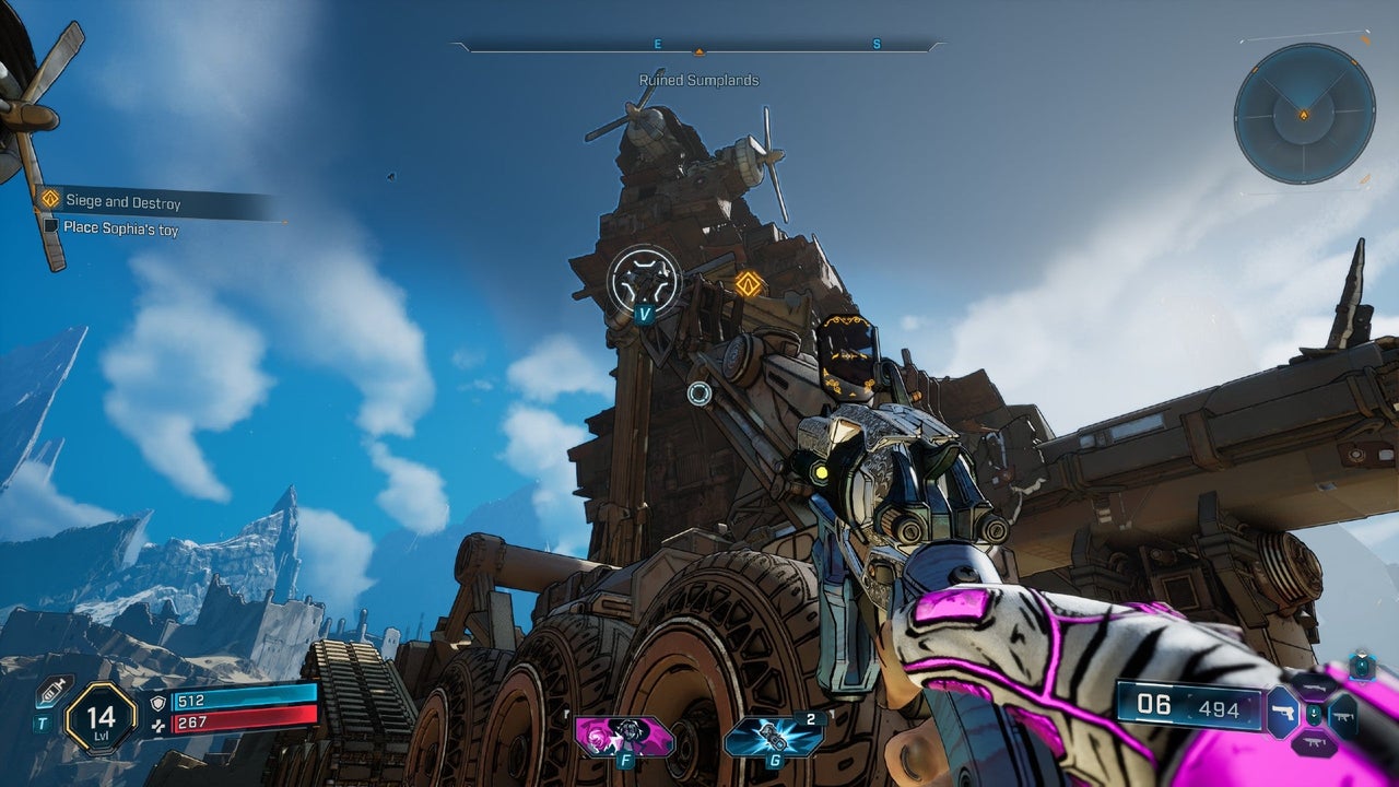Shield dome protecting the third catapult