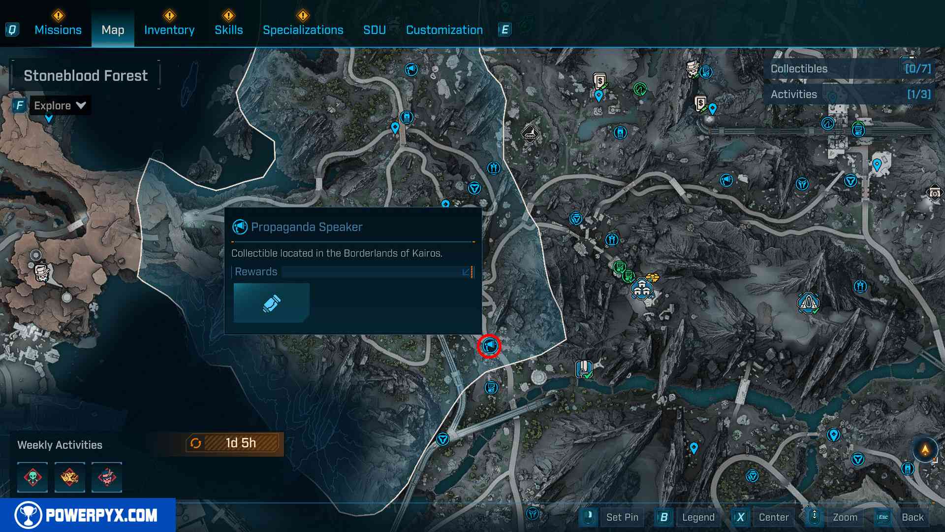 Borderlands 4 Stoneblood Forest Propaganda Speaker Location