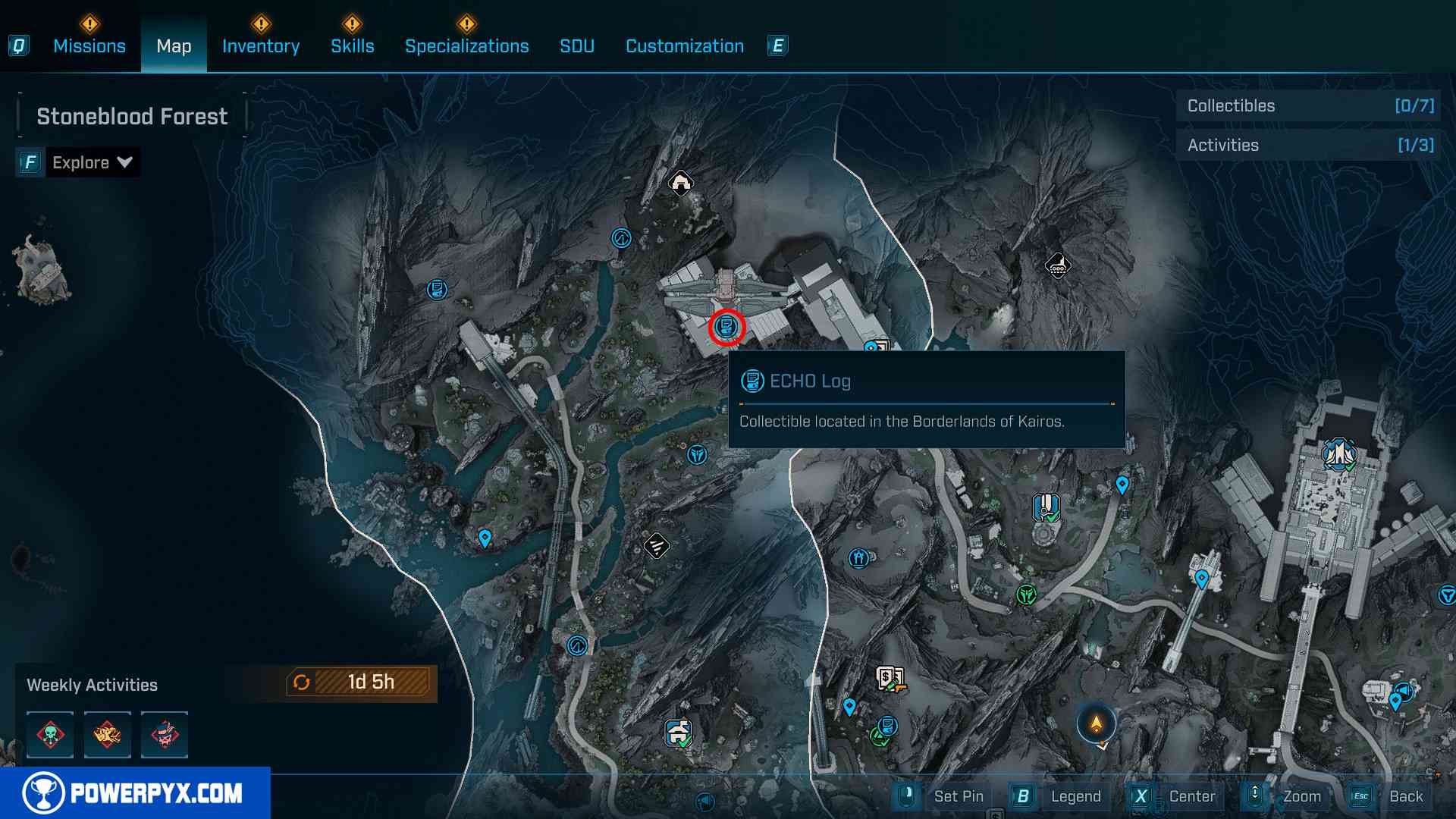 Final ECHO Log in Stoneblood Forest Collectibles